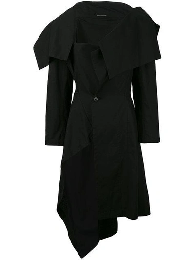 Shop Yohji Yamamoto Asymmetric Coat