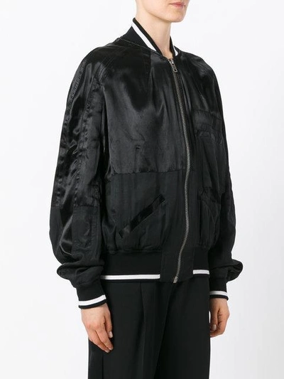 Shop Haider Ackermann Panelled Bomber Jacket