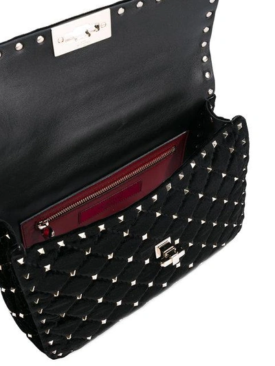 Shop Valentino Garavani Rockstud Spike Crossbody Bag - Black
