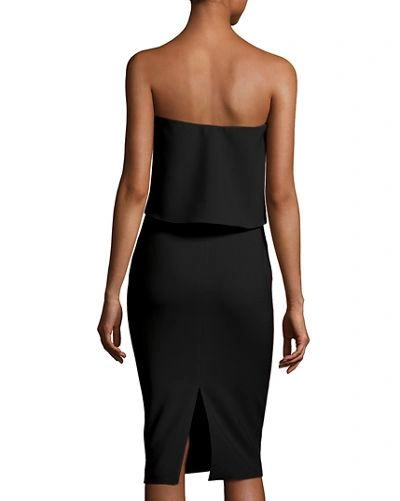 Shop Likely Driggs Strapless Cocktail Dress In Black