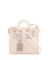 SOPHIE HULME ALBION LEATHER BOX TOTE BAG, LIGHT PINK