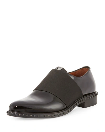 Givenchy Patent Grained Leather Dress Loafer, Black