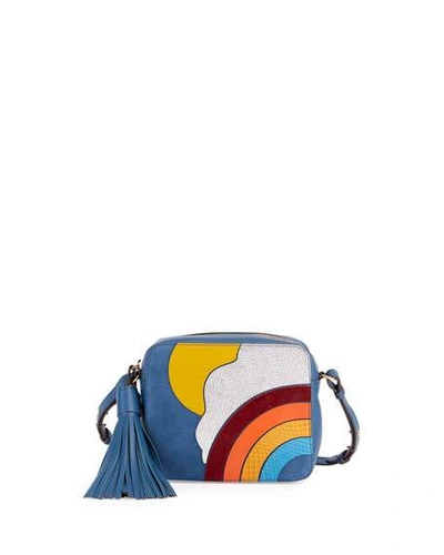 Anya Hindmarch Rainbow & Cloud Crossbody Bag, Blue/multi