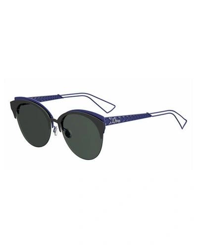 Dior Ama Club Metal Sunglasses In Blue