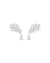 CHANEL PLUME EARRINGS WITH DIAMONDS, WHITE GOLD