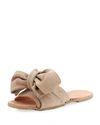 BROTHER VELLIES BURKINA SUEDE BOW-TIE SANDAL, TAUPE