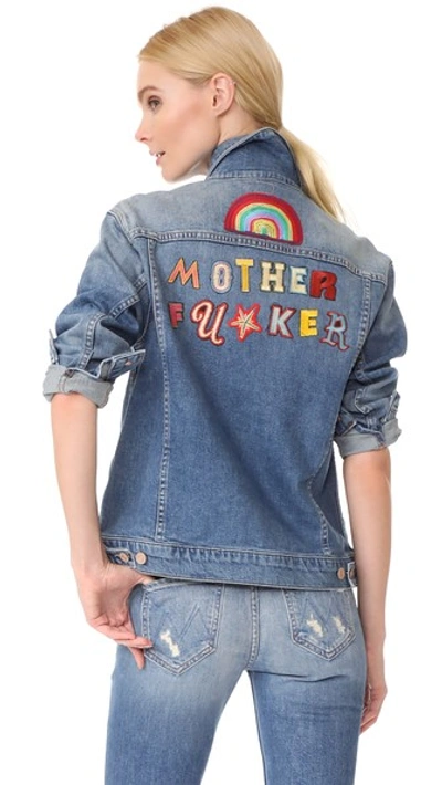 Shop Mother Drifter Jacket In Cosmic Catnip