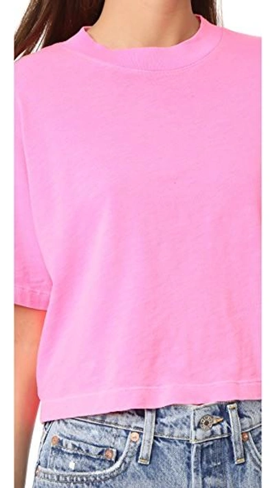 Shop Cotton Citizen Tokyo Crop Tee In Pink