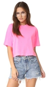 Cotton Citizen Tokyo Crop Tee In Pink