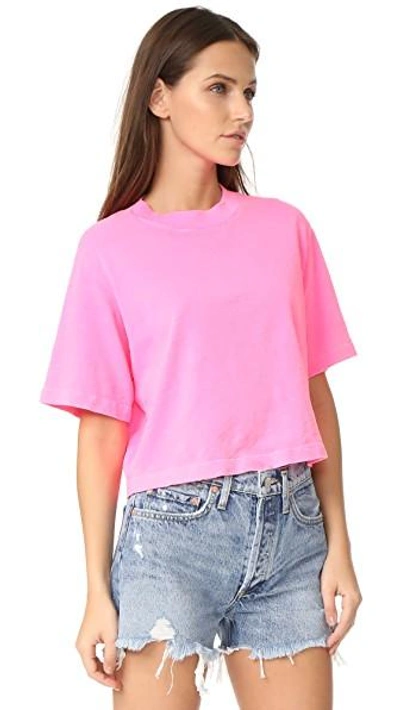 Shop Cotton Citizen Tokyo Crop Tee In Pink