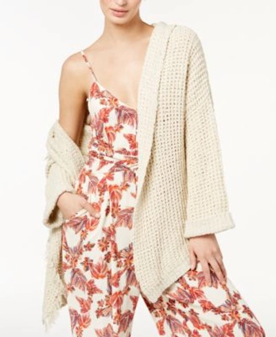 Free People I'll Be Around Chunky Cardigan In Ivory