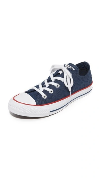 Converse Chuck Taylor All Star Ox Sneakers In Navy/garnet/white