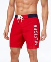 TOMMY HILFIGER MEN'S COLORBLOCKED SEABOARD 7" BOARD SHORTS, CREATED FOR MACY'S