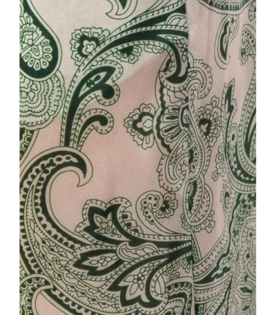 Shop Acne Studios Green 'tennessee' Paisley Printed Trousers