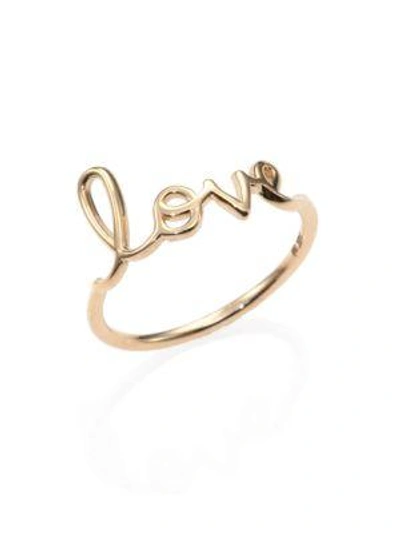 Shop Sydney Evan Women's 14k Yellow Gold Pure Love Ring