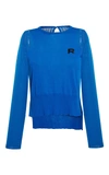 ROCHAS Long Sleeve Cotton Knit Top