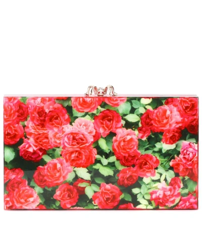 Shop Charlotte Olympia Pandora Embellished Clutch In Roses Priet