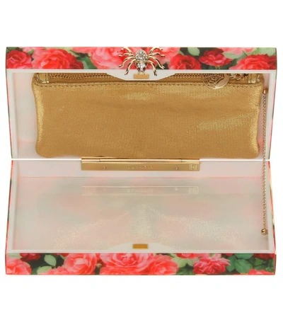 Shop Charlotte Olympia Pandora Embellished Clutch In Roses Priet