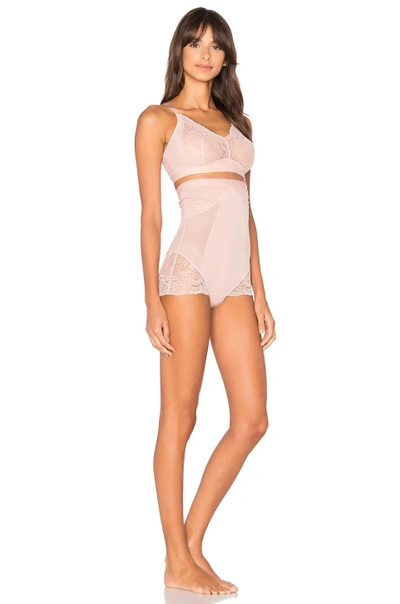 Shop Spanx Spotlight On Lace High-waisted Brief In Vintage Rose