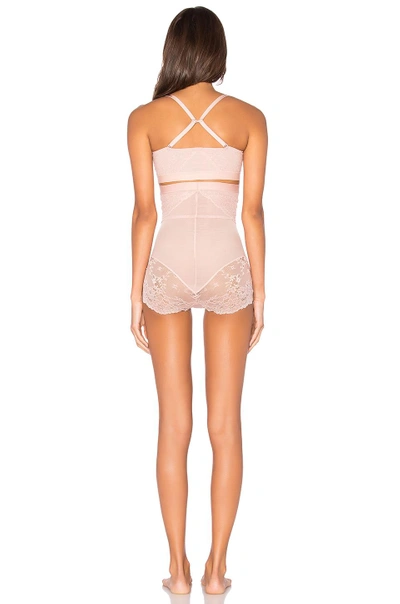 Shop Spanx Spotlight On Lace High-waisted Brief In Vintage Rose
