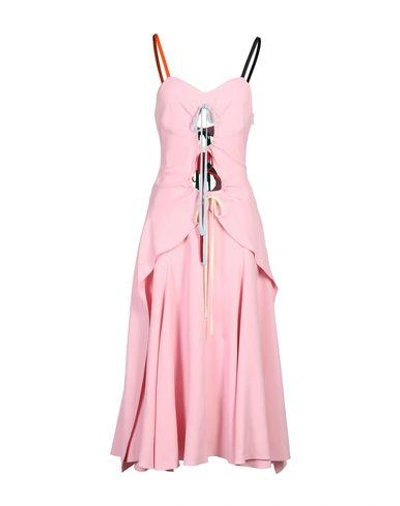 Rosie Assoulin 3/4 Length Dress In Pink