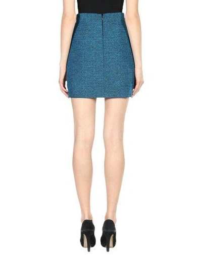 Shop Proenza Schouler Mini Skirts In Turquoise