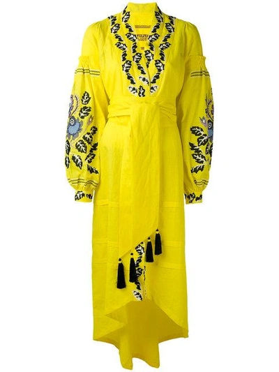 Shop Yuliya Magdych 'eden Tree' Dress In Yellow