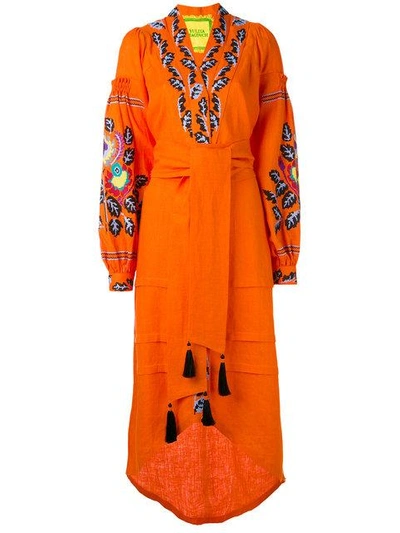 Shop Yuliya Magdych Eden Tree Kaftan In Orange