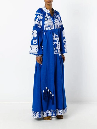 Shop Yuliya Magdych 'swan' Dress - Blue
