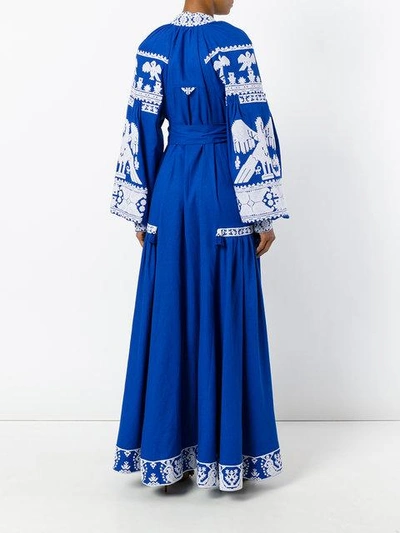 Shop Yuliya Magdych 'swan' Dress - Blue