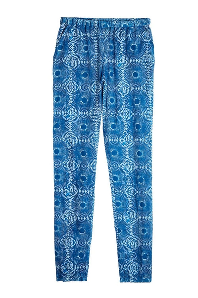 Lemlem 'makena' Radial Print Woven Cotton Pants In Blue