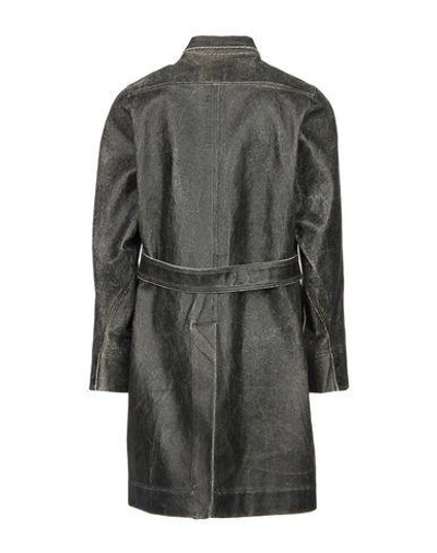 Shop Rick Owens Drkshdw Coat In Steel Grey