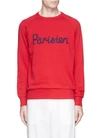 MAISON KITSUNÉ 'Parisien' embroidered sweatshirt