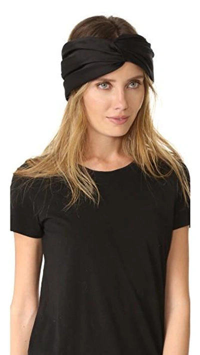 Shop Eugenia Kim Malia Turban Headband In Black
