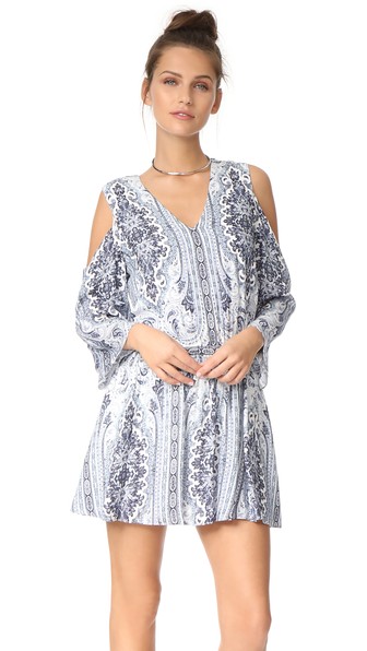 alice and olivia cold shoulder dress