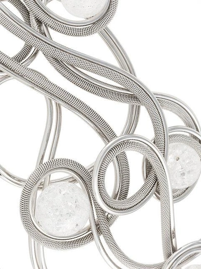 Shop Francesco Barbato Wire Necklace - Metallic