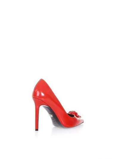 Shop Versace Palazzo Medusa Pumps In Red