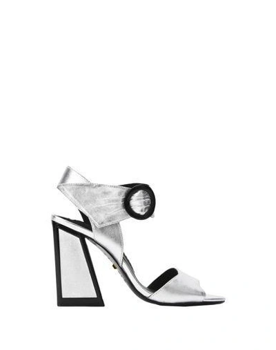 Shop Kat Maconie Sandals In Silver