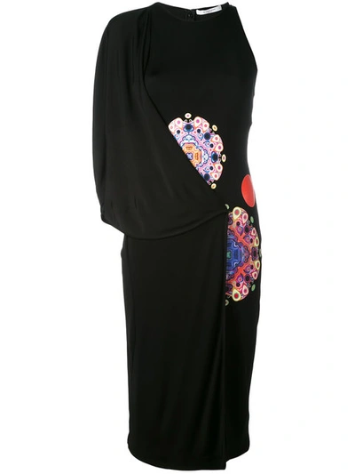 Givenchy Mandala Printed Jersey Dress In Black