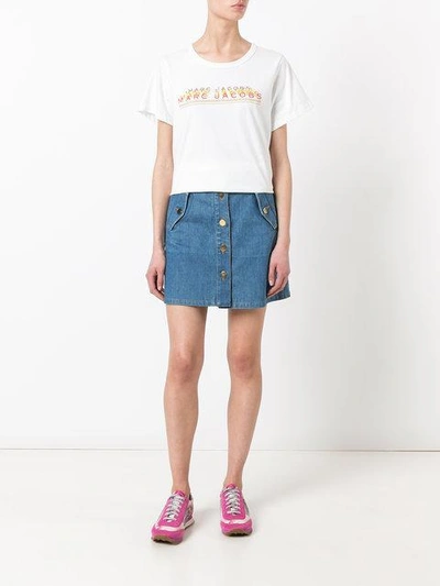Shop Marc Jacobs Repeated Log Print T-shirt