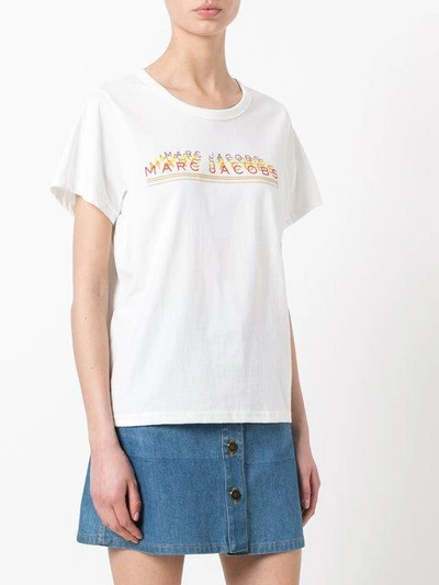 Shop Marc Jacobs Repeated Log Print T-shirt
