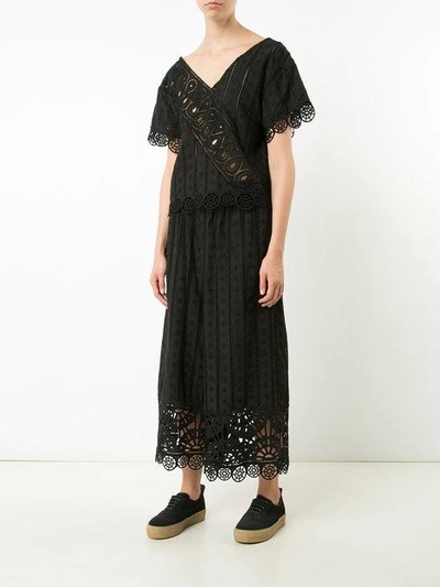 Shop Opening Ceremony Broderie Anglaise Blouse - Black