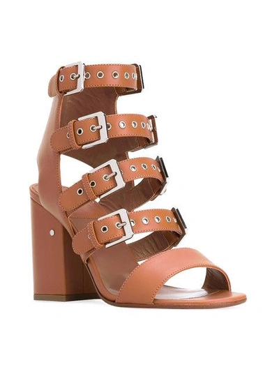 Shop Laurence Dacade Ankle Length Sandals In Neutrals