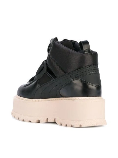 Shop Fenty X Puma Fenty Sneaker Boots In Black