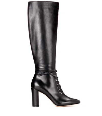 Shop Gianvito Rossi Knee-high Leather Boots