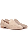 GIANVITO ROSSI MARCEL SUEDE LOAFERS,P00266473