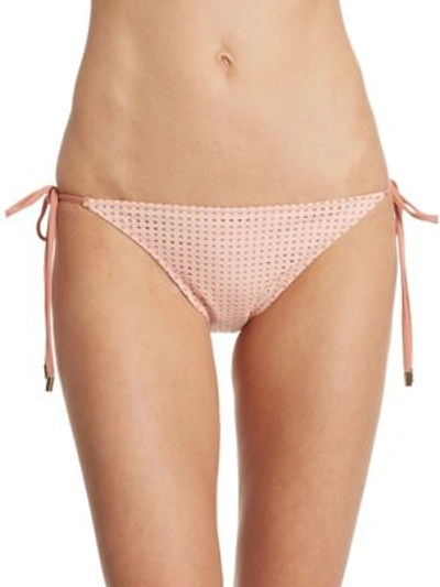 Melissa Odabash Peru String Bikini Bottom In Blush