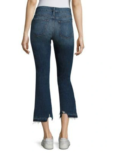 Shop Frame Le Cropped Mini Bootcut Released Hem Jeans In Roberts