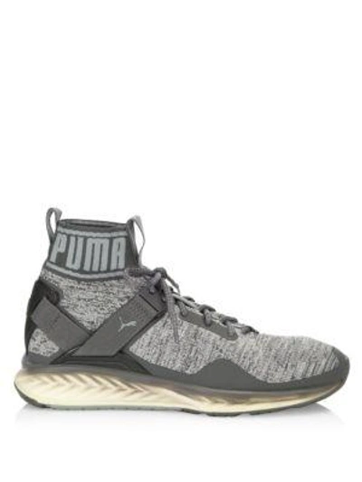 Shop Puma Ignite Evoknit Fade Training Sneakers In Grey