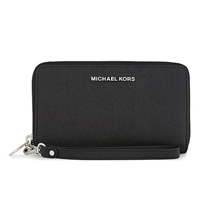 Michael Michael Kors Michael Kors Black Jet Set Travel Leather Purse